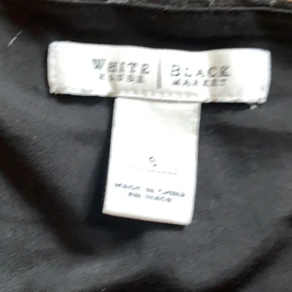 WHBM a black velvet top blouse small - Picture 3 of 6